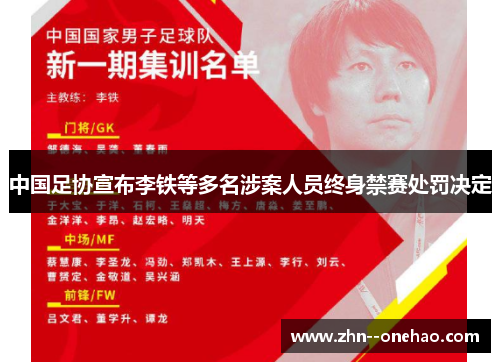 中国足协宣布李铁等多名涉案人员终身禁赛处罚决定 中国足协宣布李铁等多名涉案人员终身禁赛处罚决定